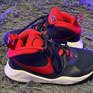 Nike Kids Navy and Red Sneakers